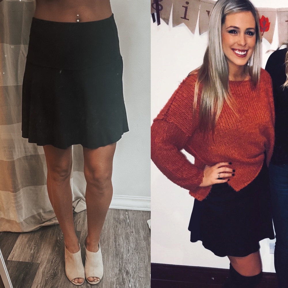 Black Free People Skater Mini Skirt Size M